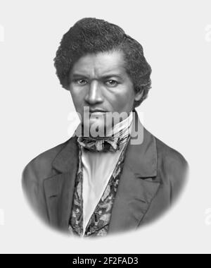 Frederick Douglass 1818-1895 American social Reformer Abolitionniste orator écrivain homme d'État Banque D'Images