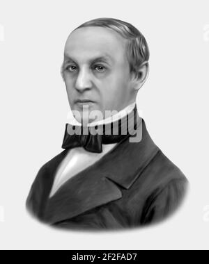 Theodor Schwann 1810-1882 médecin physiologiste allemand Banque D'Images