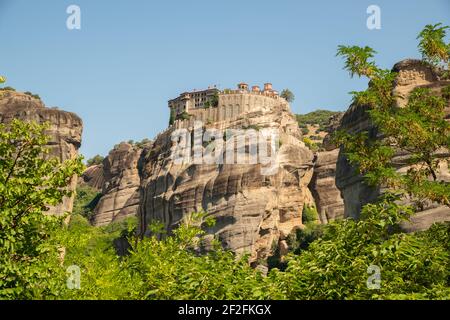 Meteora Monastère Varlaam - Grèce Banque D'Images