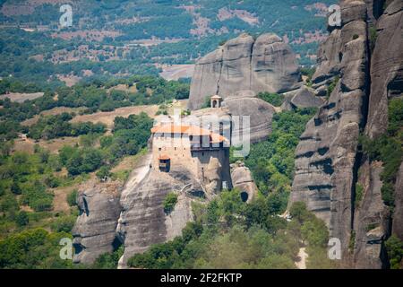 Monastère Meteora de Saint Nikolaos - Grèce Banque D'Images