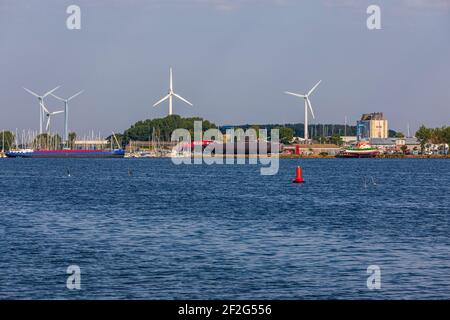 Port de Burgstaaken, musée de la navigation, île de Fehmarn Banque D'Images