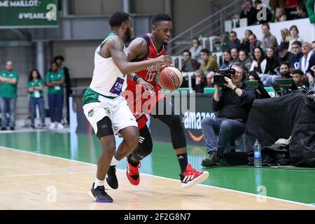 Boris DALLO (12) de SIG Strasbourg lors du match de basketball Jeep Elite du championnat français entre Nanterre 92 et SIG Strasbourg le 18 janvier 2020 au Palais des Sports Maurice Thorez à Nanterre, France - photo Ann-Dee Lamour / CDP MEDIA / DPPI Banque D'Images