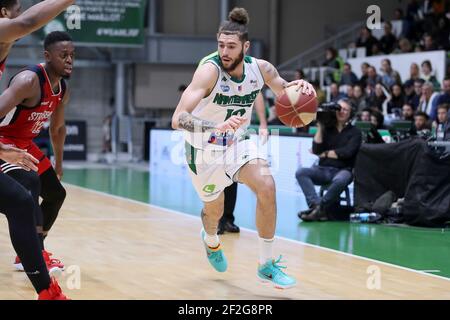 Isaïa CORDINIER (10) de Nanterre 92 pendant le championnat français Jeep Elite basketball match entre Nanterre 92 et SIG Strasbourg le 18 janvier 2020 au Palais des Sports Maurice Thorez à Nanterre, France - photo Ann-Dee Lamour / CDP MEDIA / DPPI Banque D'Images