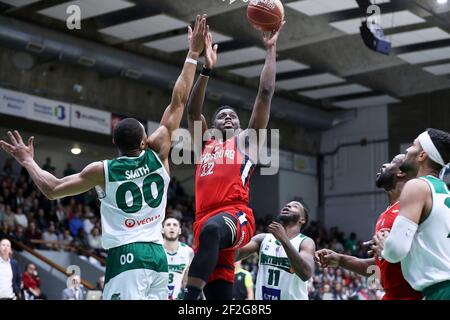 Boris DALLO (12) de SIG Strasbourg lors du match de basketball Jeep Elite du championnat français entre Nanterre 92 et SIG Strasbourg le 18 janvier 2020 au Palais des Sports Maurice Thorez à Nanterre, France - photo Ann-Dee Lamour / CDP MEDIA / DPPI Banque D'Images