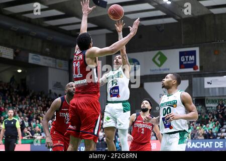 Dallas MOORE (14) de Nanterre 92 lors du match de basket-ball Jeep Elite du championnat français entre Nanterre 92 et SIG Strasbourg le 18 janvier 2020 au Palais des Sports Maurice Thorez à Nanterre, France - photo Ann-Dee Lamour / CDP MEDIA / DPPI Banque D'Images