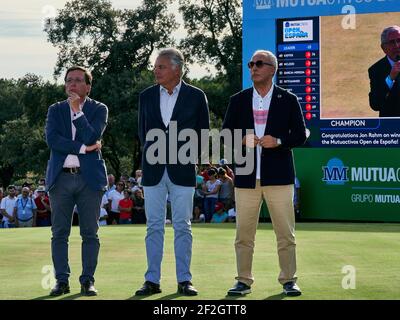 José Luis Martinez Almeida pendant l'Open de Mutuactivos d'Espana, Golf European Tour le 6 octobre 2019 au Club de Campo Villa de Madrid à Madrid, Espagne - photo Arturo Baldasano / DPPI Banque D'Images