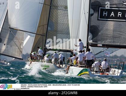 VOILE - DOCKLANDS INVITATIONAL 2009 - MELBOURNE (AUS) - 21/01 AU 22/01/09 PHOTO : ANDREA FRANCOLINI / DPPI SHAMROCK Banque D'Images