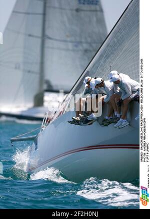 VOILE - SKANDIA GEELONG COURSE WEEK 2008 - MELBOURNE (AUS) - 24 AU 28/01/2008 PHOTO : ANDREA FRANCOLINI / DPPI FLIRT II AU VENT Banque D'Images