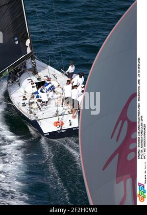 VOILE - SKANDIA GEELONG COURSE WEEK 2008 - MELBOURNE (AUS) - 24 AU 28/01/2008 PHOTO : ANDREA FRANCOLINI / DPPI WOT YOT SOUS SPINNAKER Banque D'Images