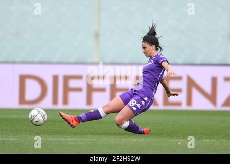 Martina Piemonte (Fiorentina Femminile) Lors du match de l'UEFA 'Women's Champions League 2020 2021 entre Fiorentina Women 0-5 Manchester City Women au stade Artemio Franchi le 11 mars 2021 à Florence, Italie. (Photo de Maurizio Borsari/AFLO) Banque D'Images