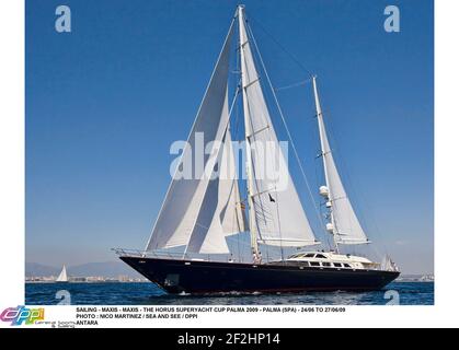 VOILE - MAXIS - MAXIS - LE HORUS SUPERYACHT CUP PALMA 2009 - PALMA (SPA) - 24/06 AU 27/06/09PHOTO : NICO MARTINEZ / MER ET VOIR / DPPI ANTARA Banque D'Images