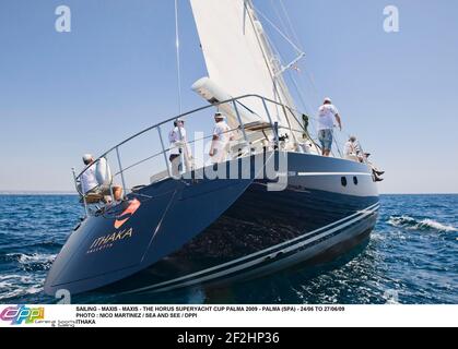 VOILE - MAXIS - MAXIS - LE HORUS SUPERYACHT CUP PALMA 2009 - PALMA (SPA) - 24/06 AU 27/06/09PHOTO : NICO MARTINEZ / MER ET VOIR / DPPI ITHAKA Banque D'Images