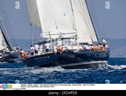 VOILE - MAXIS - MAXIS - LE HORUS SUPERYACHT CUP PALMA 2009 - PALMA (SPA) - 24/06 AU 27/06/09PHOTO : NICO MARTINEZ / MER ET VOIR / DPPI TENAZ Banque D'Images