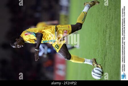 FOOTBALL - CHAMPIONNAT DE FRANCE 2004/2005 - GIRONDINS BORDEAUX / FC NANTES - 16/04/2005 - MAMADOU BAGAYOKO (NAN) - PHOTO CAROLINE PRESSION BLUMBERG / FLASH Banque D'Images