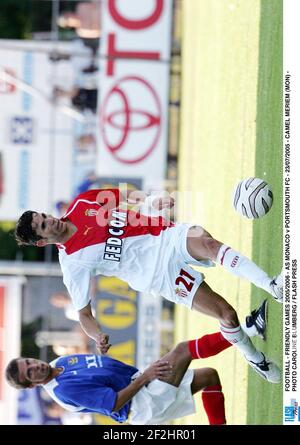 FOOTBALL - JEUX AMICAUX 2005/2006 - COMME MONACO / PORTSMOUTH FC - 23/07/2005 - CAMEL MERIEM (MON) - PHOTO CAROLINE PRESSION BLUMBERG / FLASH Banque D'Images