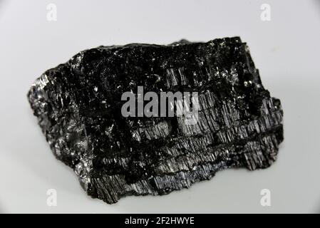 Échantillon de charbon Banque D'Images