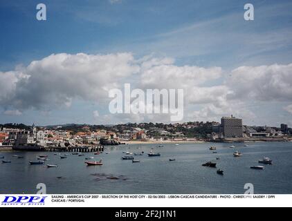 VOILE - COUPE D'AMÉRIQUE 2007 - SÉLECTION DE LA VILLE HÔTE - 02/06/2003 - LISBONNE-CASCAIS CANDIDATURE - PHOTO : CHRISTOPHE BAUDRY / DPPI CASCAIS / PORTUGAL Banque D'Images