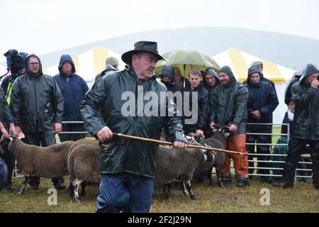 Un spectacle Abington très humide, South Lanarkshire, Écosse Banque D'Images