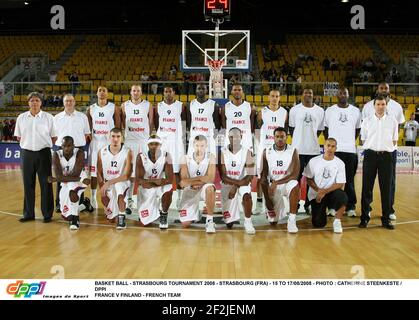 BASKET BALL - TOURNOI DE STRASBOURG 2008 - STRASBOURG (FRA) - 15 AU 17/08/2008 - PHOTO : CATHERINE STEENKESTE / DPPI FRANCE V FINLANDE - ÉQUIPE FRANÇAISE Banque D'Images