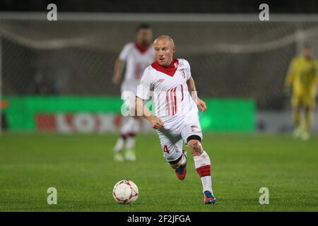 FOOTBALL - CHAMPIONNAT DE FRANCE 2012/2013 - L1 - GIRONDINS BORDEAUX V LILLE OSC - 19/10/2012 - PHOTO MANUEL BLONDAU / DPPI - FLORENT BALMONT Banque D'Images