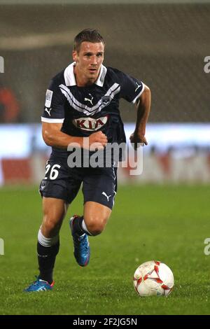 FOOTBALL - CHAMPIONNAT DE FRANCE 2012/2013 - L1 - GIRONDINS BORDEAUX V LILLE OSC - 19/10/2012 - PHOTO MANUEL BLONDAU / DPPI - Gregory SERTIC Banque D'Images