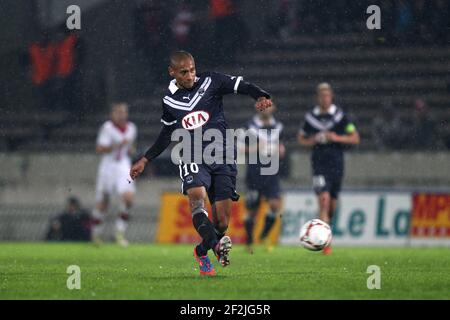 FOOTBALL - CHAMPIONNAT DE FRANCE 2012/2013 - L1 - GIRONDINS BORDEAUX V LILLE OSC - 19/10/2012 - PHOTO MANUEL BLONDAU / DPPI - JUSSIE Banque D'Images