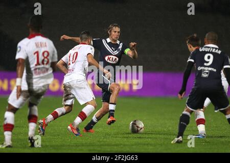 FOOTBALL - CHAMPIONNAT DE FRANCE 2012/2013 - L1 - GIRONDINS BORDEAUX V LILLE OSC - 19/10/2012 - PHOTO MANUEL BLONDAU / DPPI - JAROSLAV PLASSIL Banque D'Images