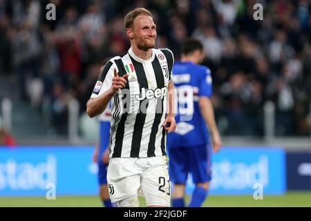 Benedikt Howedes (Juventus) lors du championnat italien Serie UN match de football entre Juventus et Sampdoria le 15 avril 2018 au stade Allianz à Turin, Italie - photo Morgese - Rossini / DPPI Banque D'Images