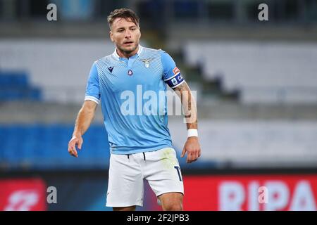 Ciro immobile du Latium réagit pendant le championnat italien Serie UN match de football entre SS Lazio et le FC de Bologne le 24 octobre 2020 au Stadio Olimpico à Rome, Italie - photo Federico Proietti / DPPI Banque D'Images