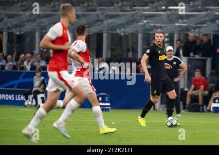 Milan Skriniar d'inter lors du match de football du Groupe F de la Ligue des champions de l'UEFA Inter Milan contre Slavia Prague le 17 septembre 2019 au stade San Siro de Milan. Photo Morgese/Rossini/DPPI Banque D'Images