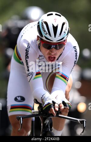 Cyclisme - UCI World Tour - Tour de France 2013 - étape 17 - essai à temps individuel - Embrun - Chorges (32 km) - 17/07/2013 - photo MANUEL BLONDEAU / DPPI - Tony Martin d'Allemagne et Team Omega Pharma-Quick Step Banque D'Images