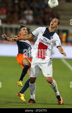 Football - Championnat de France 2013/2014 - L1 - Montpellier HSC / Paris Saint Germain le 09 août 2013 à Montpellier, France - photo Manuel Blondeau / AOP Press / DPPI - Banque D'Images