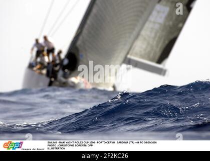 VOILE - YACHT MAXI ROLEX CUP 2006 - PORTO CERVO , SARDAIGNE (ITA) - 04 À O9/09/2006 PHOTO : CHRISTOPHE SONENTI / DPPI ILLUSTRATION Banque D'Images