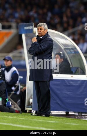 Football - UEFA Champions League 2013/2014 - Groupe Stage - Groupe A - Real Sociedad v Shakhtar Donetsk le 17 septembre 2013 à San Sebastian , Espagne - photo Manuel Blondau / AOP PRESS / DPPI - entraîneur-chef Mircea Lucescu de Shakhtar Donetsk Banque D'Images