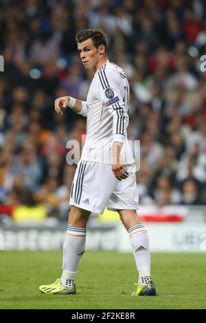 Football - UEFA Champions League 2013/2014 - Groupe Stage - Groupe B - Real Madrid / Juventus FC le 23 octobre 2013 à Madrid , Espagne - photo Manuel Blondau / AOP PRESS / DPPI - Gareth Bale of Real Madrid regarde sur Banque D'Images