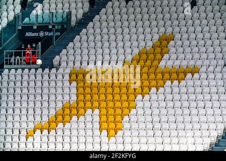 Stade vide pendant le championnat italien série UN match de football entre Juventus FC et US Lecce le 26 juin 2020 au stade Allianz à Turin, Italie - photo Morgese - Rossini / DPPI Banque D'Images