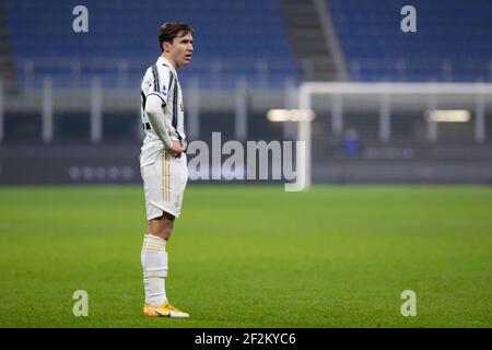 Federico Chiesa de Juventus FC pendant le championnat italien Serie UN match de football entre FC Internazionale et Juventus FC le 17 janvier 2021 au stade Giuseppe Meazza à Milan, Italie - photo Morgese-Rossini / DPPI Banque D'Images