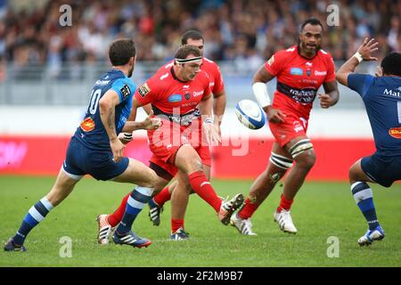 Jean-Charles Orioli de RC Toulon lors du match français Top 14 des rugby entre Castres Olympique et RC Toulon au stade Pierre Antoine, à Castres, France, le 8 novembre 2014 . Photo Manuel Blondau / AOP PRESSE / DPPI Banque D'Images