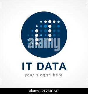 I T & C logo vectoriel abstrait de l'entreprise. Identité de marque du centre des technologies de l'information. INFORMATIQUE Data Computers concept de signe créatif corporatif. Illustration de Vecteur