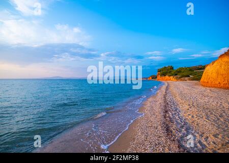 Paysage de la mer en Grèce Banque D'Images