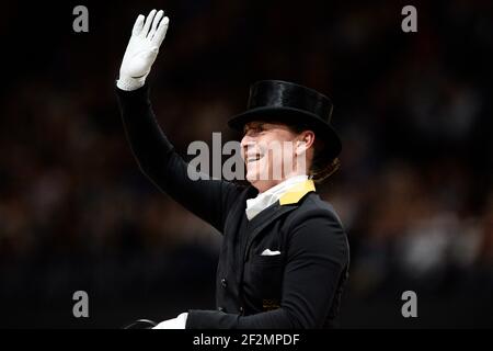Isabell WERTH (GER) à cheval WEIHEGOLD OLD pendant les finales de la coupe du monde FEI à l'Hôtel Accor Arena - avril 11-15, le 14 avril 2018, à Paris, France - photo Christophe Bricot / DPPI Banque D'Images