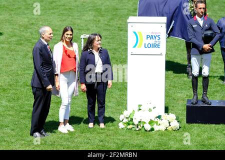 Miss Univers et France 2016 Iris Mittenaere pendant le Derby région pays de la Loire Concours du salon international Jumping de la Baule 2018 (Jumping International de la Baule), le 19 mai 2018 à la Baule, France - photo Christophe Bricot / DPPI Banque D'Images