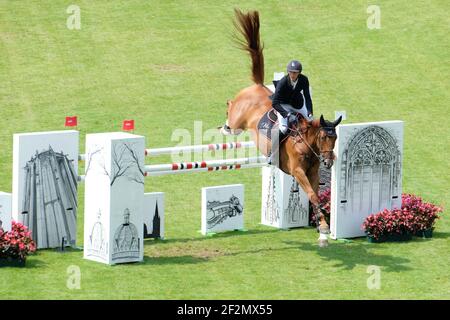 Kevin STAUT (FRA) à cheval Bahia de Mars pendant le Festival équestre mondial, CHIO d'Aix-la-Chapelle 2018, du 13 au 22 juillet 2018 à Aix-la-Chapelle, Allemagne - photo Christophe Bricot / DPPI Banque D'Images