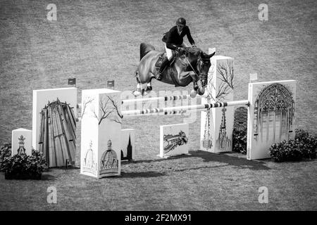 Kevin STAUT (FRA) à cheval Bahia de Mars pendant le Festival équestre mondial, CHIO d'Aix-la-Chapelle 2018, du 13 au 22 juillet 2018 à Aix-la-Chapelle, Allemagne - photo Christophe Bricot / DPPI Banque D'Images