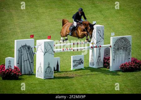 Kevin STAUT (FRA) à cheval Bahia de Mars pendant le Festival équestre mondial, CHIO d'Aix-la-Chapelle 2018, du 13 au 22 juillet 2018 à Aix-la-Chapelle, Allemagne - photo Christophe Bricot / DPPI Banque D'Images