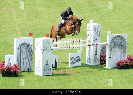 Kevin STAUT (FRA) à cheval Bahia de Mars pendant le Festival équestre mondial, CHIO d'Aix-la-Chapelle 2018, du 13 au 22 juillet 2018 à Aix-la-Chapelle, Allemagne - photo Christophe Bricot / DPPI Banque D'Images