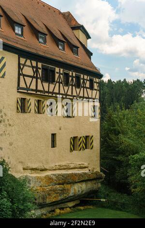 Château de Rabenstein dans l'Ahorntal, Suisse franconienne, quartier de Bayreuth, Franconie, haute-Franconie, Bavière, Allemagne Banque D'Images