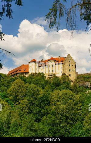 Château de Rabenstein dans l'Ahorntal, Suisse franconienne, quartier de Bayreuth, Franconie, haute-Franconie, Bavière, Allemagne Banque D'Images