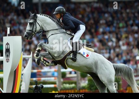 Olivier ROBERT (FRA) à cheval VANGOG DU MAS GARNIER pendant le CHIO d'Aix-la-Chapelle, Jumping événement le 18 juillet 2019 à Aix-la-Chapelle, Allemagne - photo Christophe Bricot / DPPI Banque D'Images