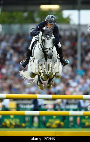 Olivier ROBERT (FRA) à cheval VANGOG DU MAS GARNIER pendant le CHIO d'Aix-la-Chapelle, Jumping événement le 18 juillet 2019 à Aix-la-Chapelle, Allemagne - photo Christophe Bricot / DPPI Banque D'Images